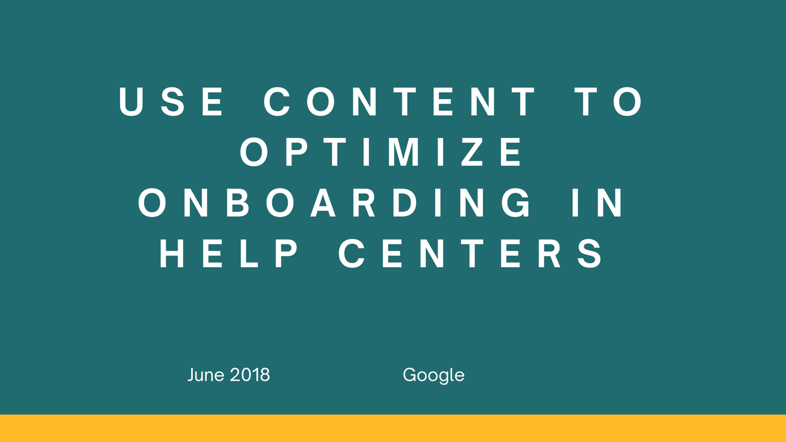 Protected: Use content to optimize onboarding in help centers