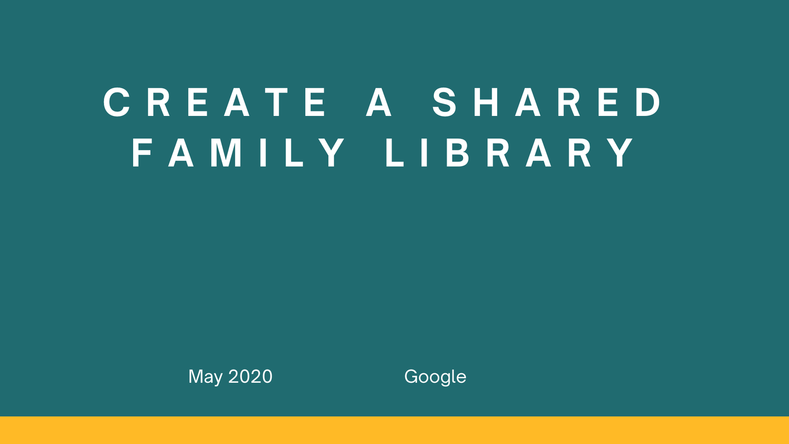 Protected: Create a shared family library